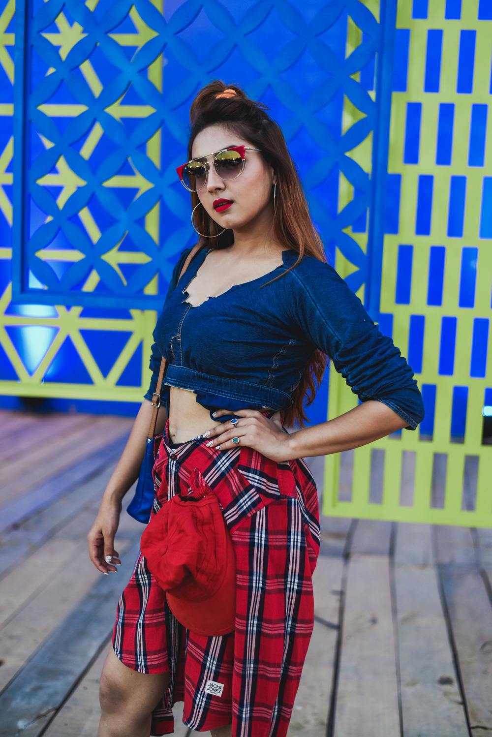 Mohini Mathur Street Style Amazon India Fashion Week Spring Summer 2018; Photo by The Co Lab
