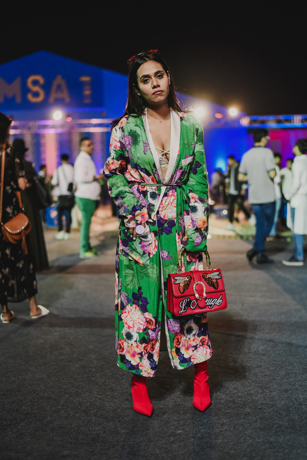 Sherlyn Street Style Amazon India Fashion Week Spring Summer 2018; Photo by The Co Lab