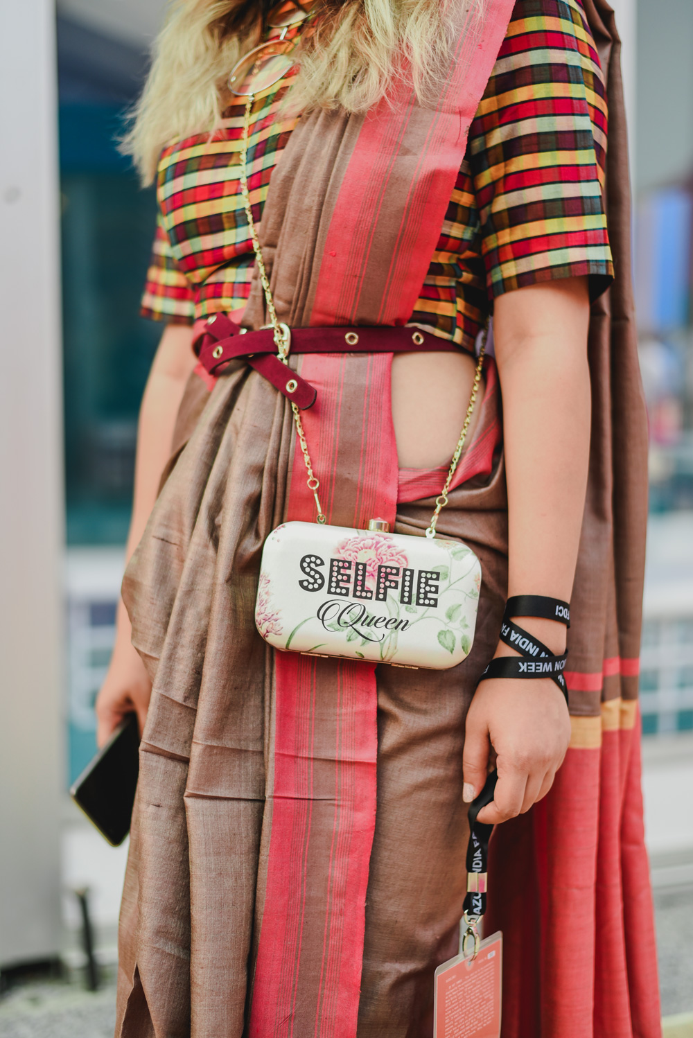 Blogger Srish | Street Style Amazon India Fashion Week Spring Summer 2018; Photo by The Co Lab