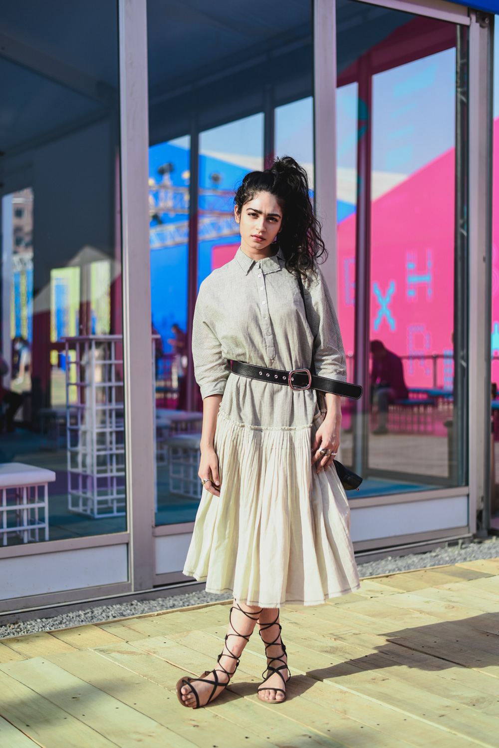 Kavya Trehan | Street Style Amazon India Fashion Week Spring Summer 2018; Photo by The Co Lab