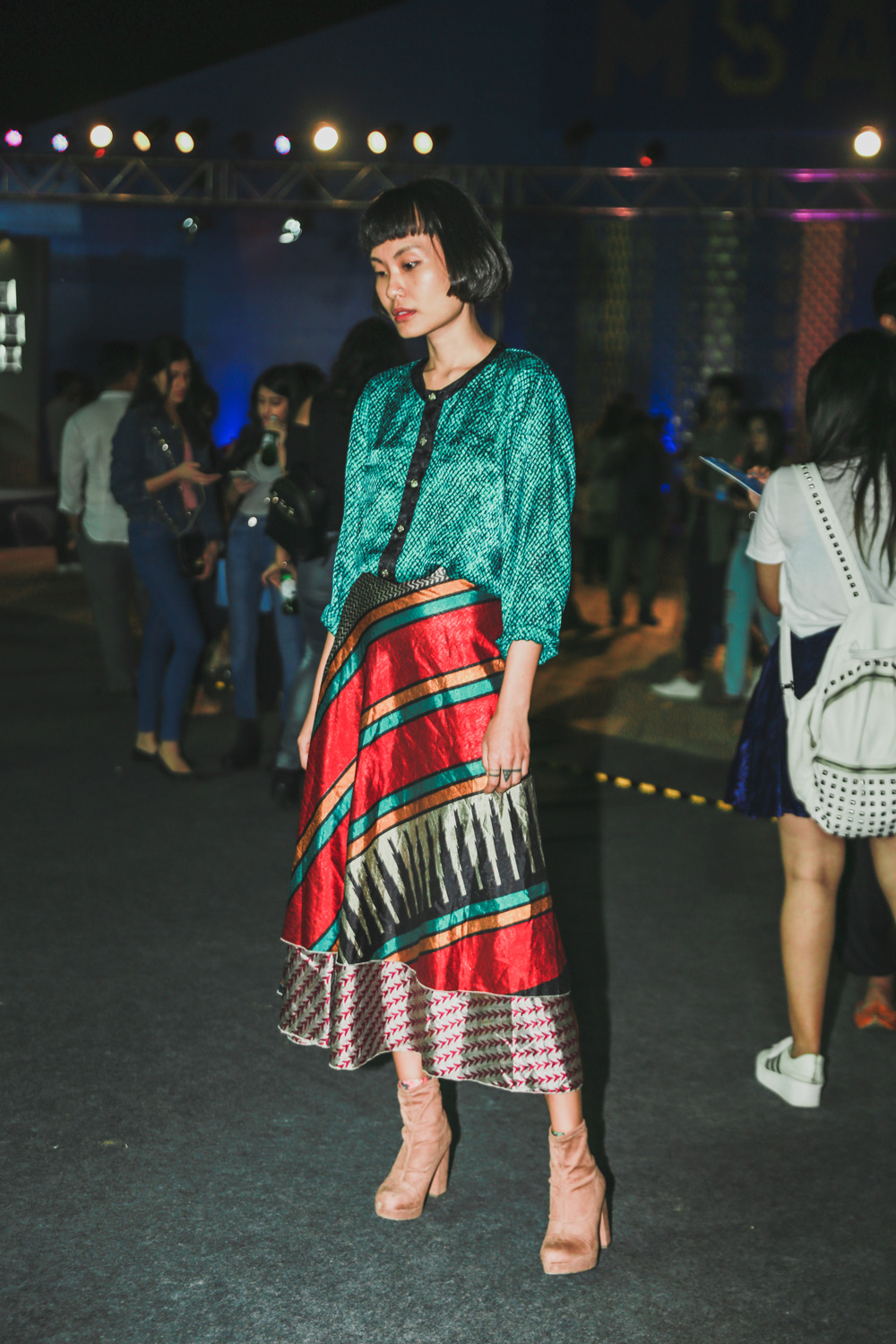 Fashion Model Carol | Street Style Amazon India Fashion Week Spring Summer 2018; Photo by The Co Lab